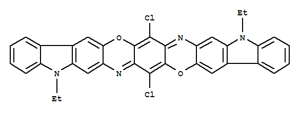 8,18-Dichloro-5,15-diethyl-5,15-dihydrodiindolo(2,3-b:2',3'-m)triphenodioxazine