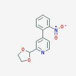 Pyridine, 2-(1,3-dioxolan-2-yl)-4-(2-nitrophenyl)-