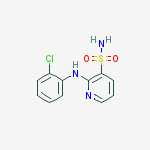 3-Pyridinesulfonamide, 2-[(2-chlorophenyl)amino]-