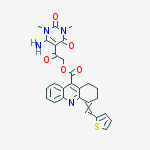 [2-(4-amino-1,3-dimethyl-2,6-dioxopyrimidin-5-yl)-2-oxoethyl] 4-(thiophen-2-ylmethylidene)-2,3-dihydro-1h-acridine-9-carboxylate
