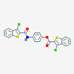 4-{[(3-chloro-1-benzothiophen-2-yl)carbonyl]amino}phenyl 3-chloro-1-benzothiophene-2-carboxylate