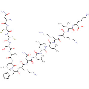 L-Lysine,L-asparaginyl-L-cysteinyl-L-cysteinyl-L-seryl-L-alanyl-L-leucyl-L-phenylalanyl-L-lysyl-L-asparaginyl-L-leucyl-L-leucyl-L-leucyl-L-lysyl-L-lysyl-L-isoleucyl-