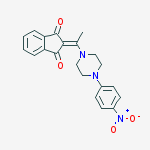 2-[1-[4-(4-nitrophenyl)piperazin-1-yl]ethylidene]indene-1,3-dione