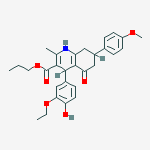 propyl 4-(3-ethoxy-4-hydroxyphenyl)-7-(4-methoxyphenyl)-2-methyl-5-oxo-1,4,5,6,7,8-hexahydroquinoline-3-carboxylate
