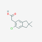 1H-Indene-5-acetic acid, 6-chloro-2,3-dihydro-2,2-dimethyl-
