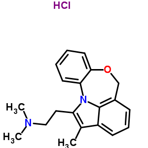 N,N-dimethyl-2-(2-methyl-6H-indolo[7,1-cd][1,5]benzoxazepin-1-yl)ethanamine hydrochloride