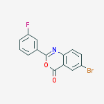 6-bromo-2-(3-fluorophenyl)-3,1-benzoxazin-4-one