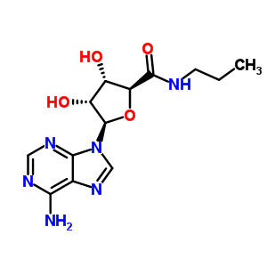(2S,3S,4R,5R)-5-(6-amino-9H-purin-9-yl)-3,4-dihydroxy-N-propyltetrahydrofuran-2-carboxamide 