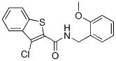 Benzo[b]thiophene-2-carboxamide, 3-chloro-N-[(2-methoxyphenyl)methyl]- (9CI)