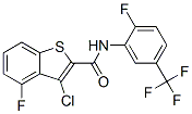 Benzo[b]thiophene-2-carboxamide, 3-chloro-4-fluoro-N-[2-fluoro-5-(trifluoromethyl)phenyl]- (9CI)