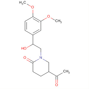 2-Piperidinone, 5-acetyl-1-[2-(3,4-dimethoxyphenyl)-2-hydroxyethyl]-