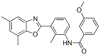 BENZAMIDE, N-[3-(5,7-DIMETHYL-2-BENZOXAZOLYL)-2-METHYLPHENYL]-3-METHOXY-