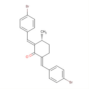 Cyclohexanone, 2,6-bis[(4-bromophenyl)methylene]-3-methyl-,(2E,3R,6E)-