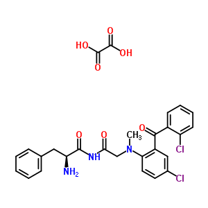 N-{[{4-chloro-2-[(2-chlorophenyl)carbonyl]phenyl}(methyl)amino]acetyl}-L-phenylalaninamide ethanedioate