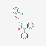 Benzeneacetamide, N-[2-(2-chlorophenoxy)ethyl]-alpha-phenyl-