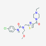 3-(4-chlorophenyl)-1-({4-[(4-ethylpiperazin-1-yl)carbonyl]-1,3-thiazol-2-yl}methyl)-1-(2-methoxyethyl)urea