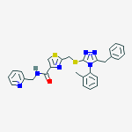 2-[[5-benzyl-4-(2-methylphenyl)-1,2,4-triazol-3-yl]sulfanylmethyl]-n-(pyridin-2-ylmethyl)-1,3-thiazole-4-carboxamide