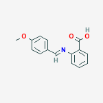 2-{[(E)-(4-methoxyphenyl)methylidene]amino}benzoic acid