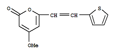 4-methoxy-6-[2-(thiophen-2-yl)ethenyl]-2H-pyran-2-one