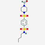 BENZENESULFONAMIDE, N-BUTYL-4-[(4-FORMYL-1-PIPERAZINYL)SULFONYL]-