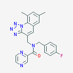 PYRAZINECARBOXAMIDE,N-[(7,9-DIMETHYLTETRAZOLO[1,5-A](QUINOLIN-4-YL))METHYL]-N-[(4-FLUOROPHENYL)METHYL]-