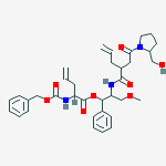 2-[(2-{2-[2-(hydroxymethyl)pyrrolidin-1-yl]-2-oxoethyl}pent-4-enoyl)amino]-3-methoxy-1-phenylpropyl 2-{[(benzyloxy)carbonyl]amino}pent-4-enoate