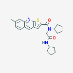 N-Cyclopentyl-N-[2-(cyclopentylamino)-2-oxoethyl]-7-methylthieno[ 2,3-b]quinoline-2-carboxamide