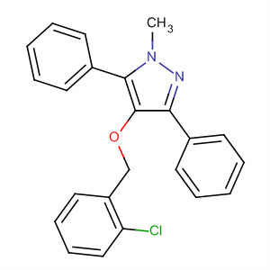 1H-Pyrazole, 4-[(2-chlorophenyl)methoxy]-1-methyl-3,5-diphenyl-