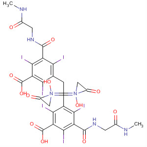 Benzoic acid,3,3'-[1,2-ethanediylbis[oxy(1-oxo-2,1-ethanediyl)imino]]bis[2,4,6-triiodo-5-[[[2-(methylamino)-2-oxoethyl]amino]carbonyl]-