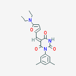 (5E)-5-{[5-(diethylamino)furan-2-yl]methylidene}-1-(3,5-dimethylphenyl)pyrimidine-2,4,6(1H,3H,5H)-trione