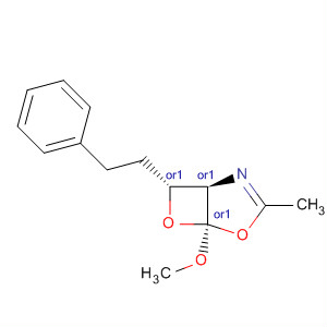 4,6-Dioxa-2-azabicyclo[3.2.0]hept-2-ene,5-methoxy-3-methyl-7-(2-phenylethyl)-, (1R,5S,7R)-rel-