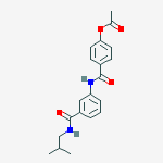 4-({3-[(2-methylpropyl)carbamoyl]phenyl}carbamoyl)phenyl acetate