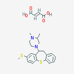 1,2-dimethyl-4-[8-(methylsulfanyl)-10,11-dihydrodibenzo[b,f]thiepin-10-yl]piperazine (2E)-but-2-enedioate