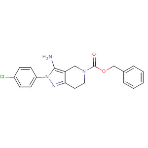 5H-Pyrazolo[4,3-c]pyridine-5-carboxylic acid,3-amino-2-(4-chlorophenyl)-2,4,6,7-tetrahydro-, phenylmethyl ester