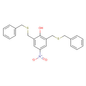 Phenol, 4-nitro-2,6-bis[[(phenylmethyl)thio]methyl]-