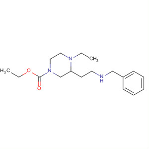 1-Piperazinecarboxylic acid, 4-ethyl-3-[2-[(phenylmethyl)amino]ethyl]-,ethyl ester
