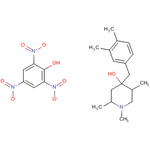 4-Piperidinol, 4-[(3,4-dimethylphenyl)methyl]-1,2,5-trimethyl-, compd.with 2,4,6-trinitrophenol (1:1)