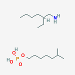 Phosphoric acid, monoisooctyl ester, compd. with 2-ethyl-1-hexanamine (1:2)