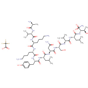 L-Threoninamide,L-alanyl-L-valyl-L-lysyl-L-lysyl-L-tyrosyl-L-leucyl-L-asparaginyl-L-seryl-L-valyl-L-leucyl-, mono(trifluoroacetate) (salt)