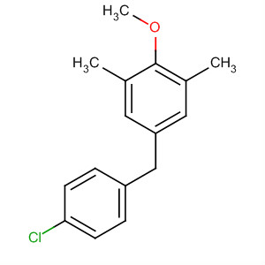 Benzene, 5-[(4-chlorophenyl)methyl]-2-methoxy-1,3-dimethyl-