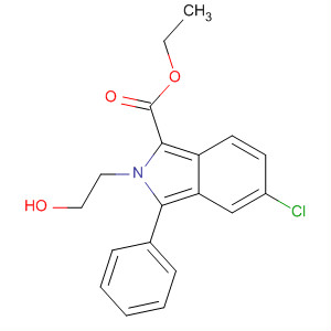 2H-Isoindole-1-carboxylic acid, 5-chloro-2-(2-hydroxyethyl)-3-phenyl-,ethyl ester