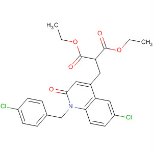 Propanedioic acid,[6-chloro-1-[(4-chlorophenyl)methyl]-1,2-dihydro-2-oxo-4-quinolinyl]methyl-, diethyl ester