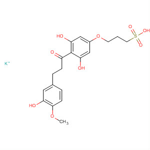 1-Propanesulfonic acid,3-[3,5-dihydroxy-4-[3-(3-hydroxy-4-methoxyphenyl)-1-oxopropyl]phenoxy]-, monopotassium salt