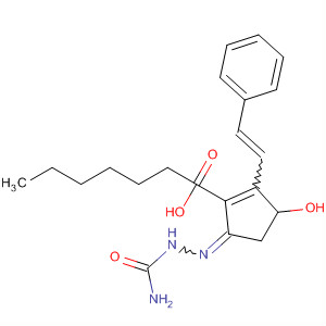 1-Cyclopentene-1-heptanoic acid,5-[(aminocarbonyl)hydrazono]-3-hydroxy-2-(2-phenylethenyl)-