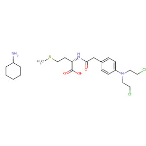 L-Methionine, N-[[4-[bis(2-chloroethyl)amino]phenyl]acetyl]-, compd.with cyclohexanamine (1:1)
