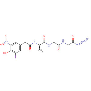 Glycyl azide,N-[N-[N-[(4-hydroxy-3-iodo-5-nitrophenyl)acetyl]-b-alanyl]glycyl]-