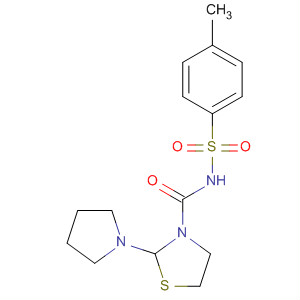 3-Thiazolidinecarboxamide,N-[(4-methylphenyl)sulfonyl]-2-(1-pyrrolidinyl)-