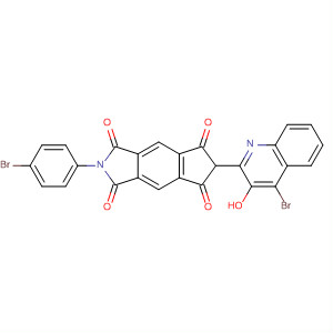 Cyclopent[f]isoindole-1,3,5,7(2H,6H)-tetrone,6-(4-bromo-3-hydroxy-2-quinolinyl)-2-(4-bromophenyl)-