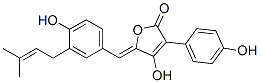 4-Hydroxy-5-[(Z)-[4-hydroxy-3-(3-methyl-2-butenyl)phenyl]methylene]-3-(4-hydroxyphenyl)furan-2(5H)-one