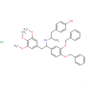 Phenol,4-[2-[[1-[3,4-bis(phenylmethoxy)phenyl]-2-(3,4,5-trimethoxyphenyl)ethyl]amino]propyl]-, hydrochloride